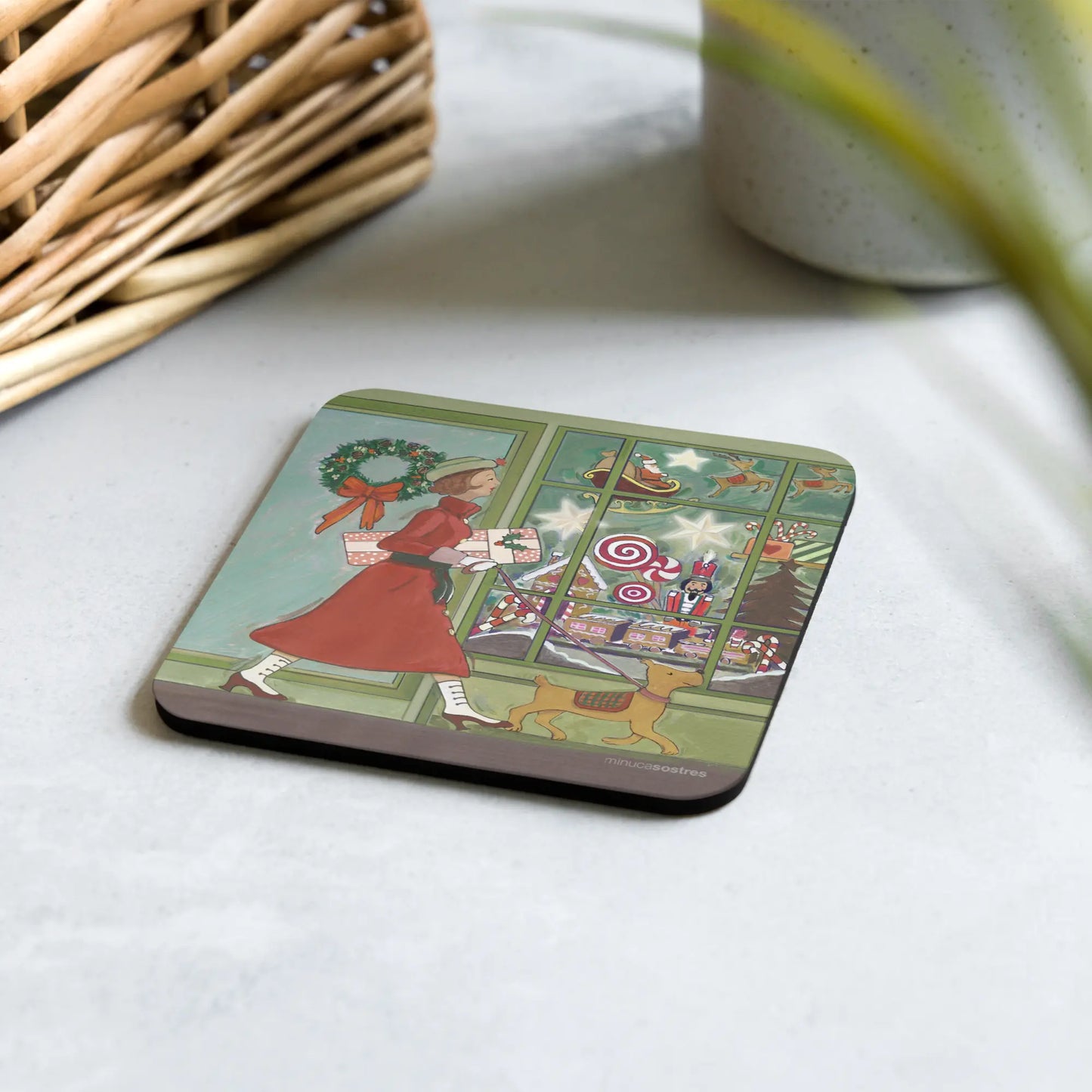 Cork-back coaster | Christmas Shop Minuca Sostres