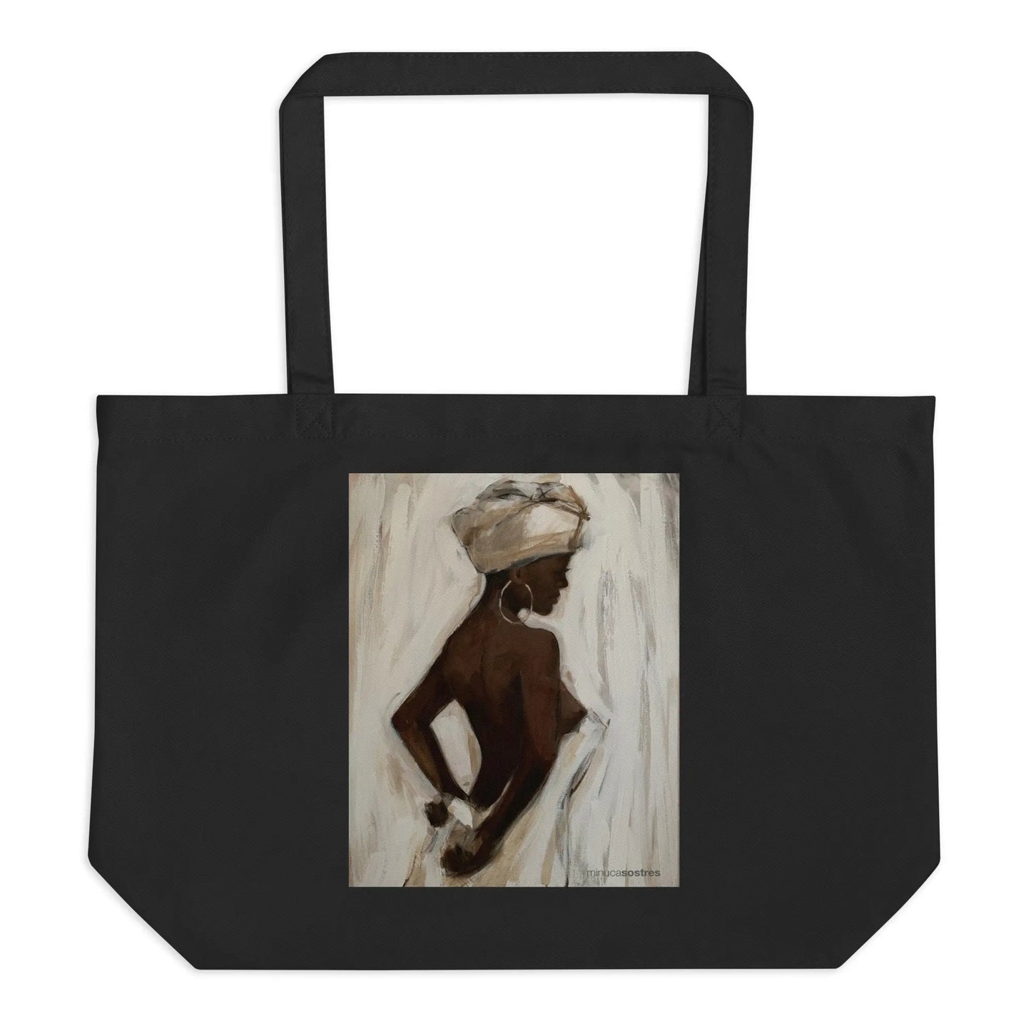 Large organic tote bag Minuca Sostres