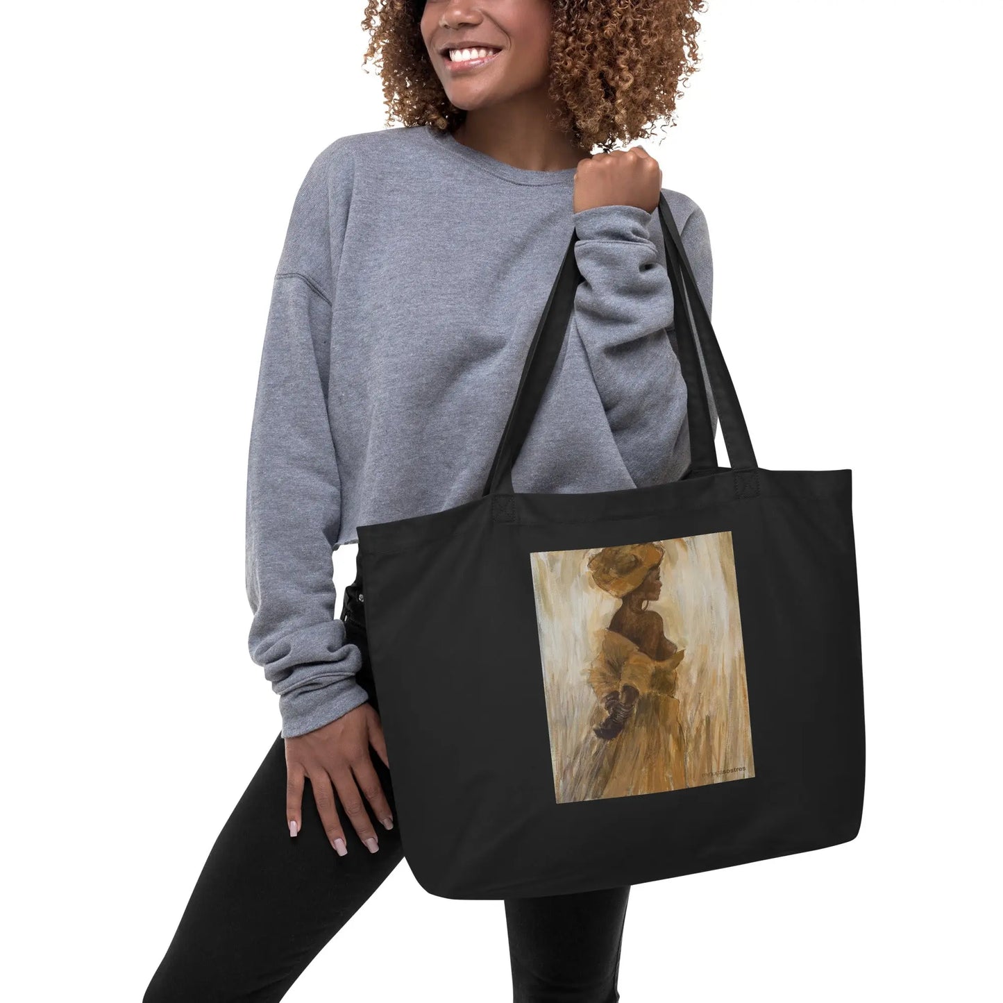 Large organic tote bag Minuca Sostres