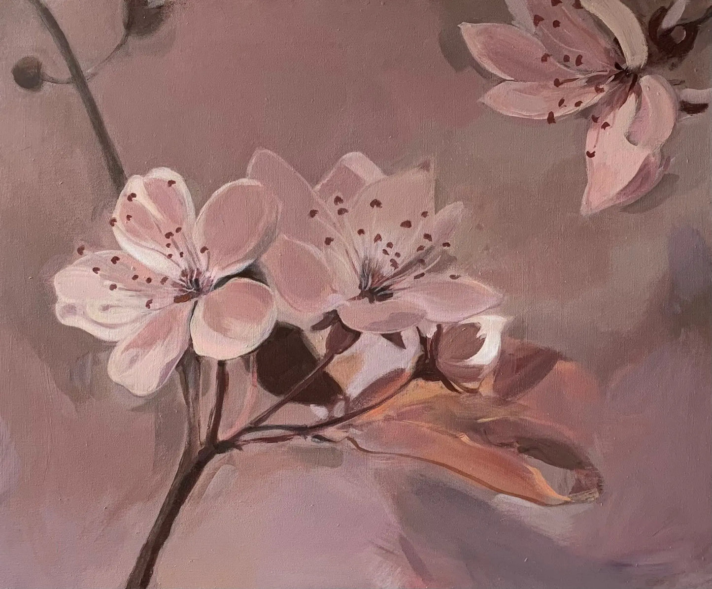 Rosy Haze I Original Artwork Minuca Sostres