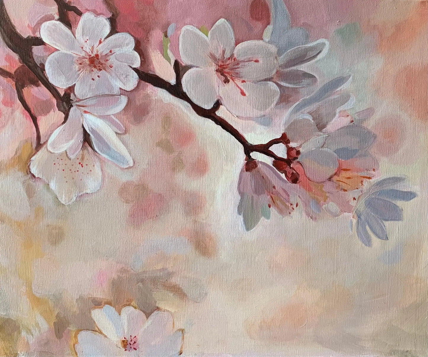 Spring Whispers I Original Artwork Minuca Sostres