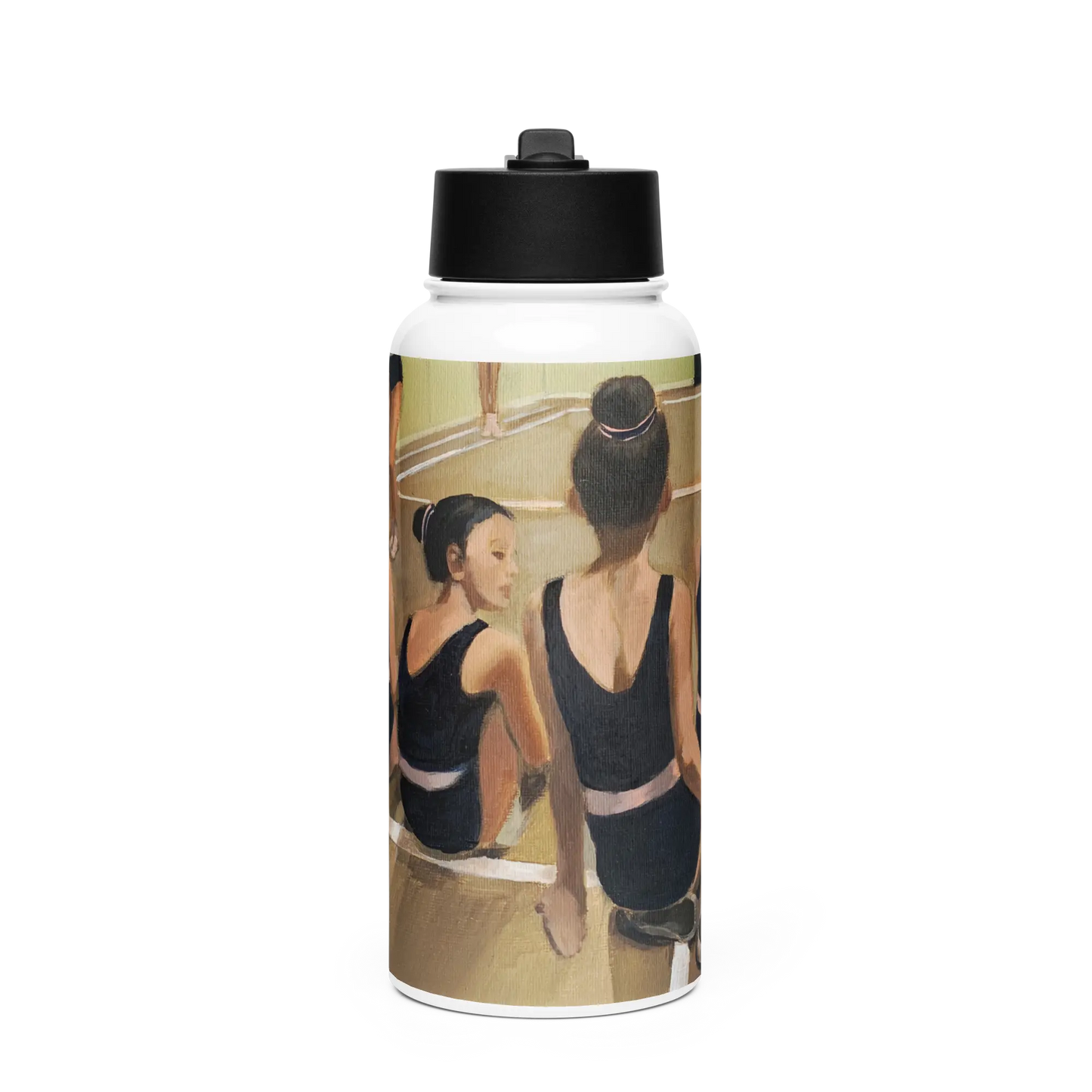 Stainless steel water bottle with a straw lid Minuca Sostres