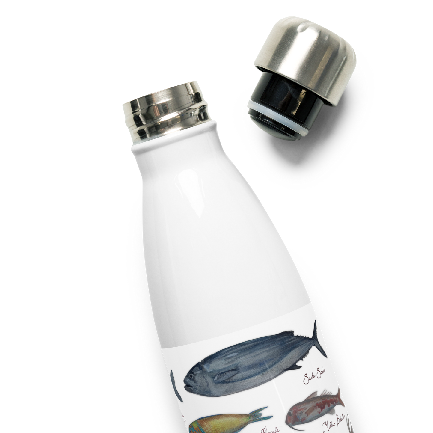 Stainless steel water bottle I Fish