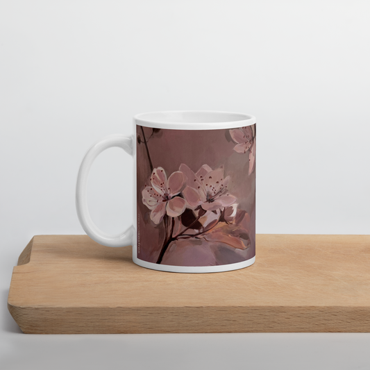 White glossy mug I Rozy Haze