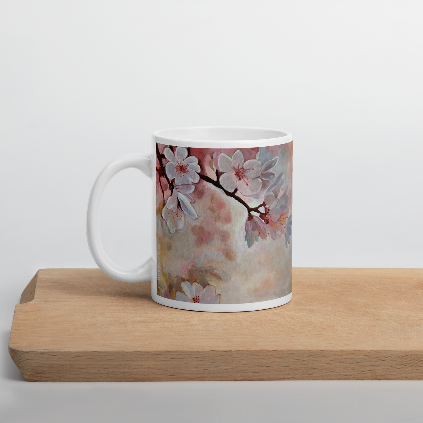 White glossy mug I Spring Whispers