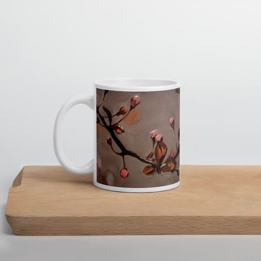 White glossy mug I Silent Awakening