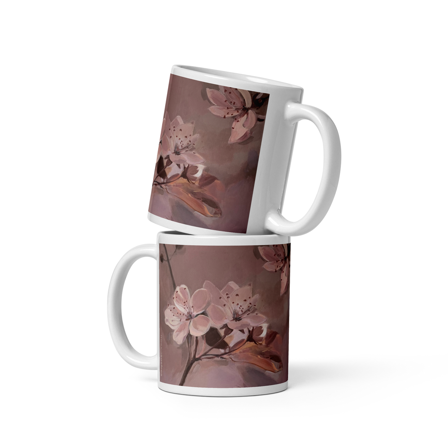 White glossy mug I Rozy Haze