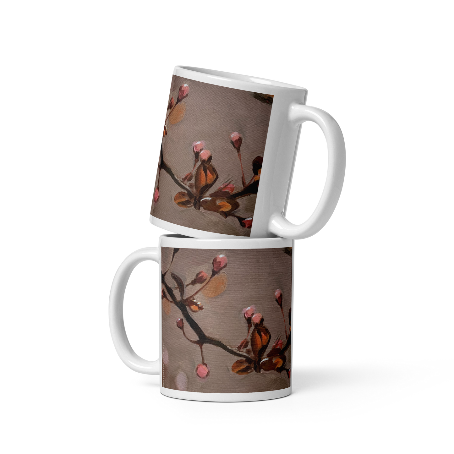 White glossy mug I Silent Awakening