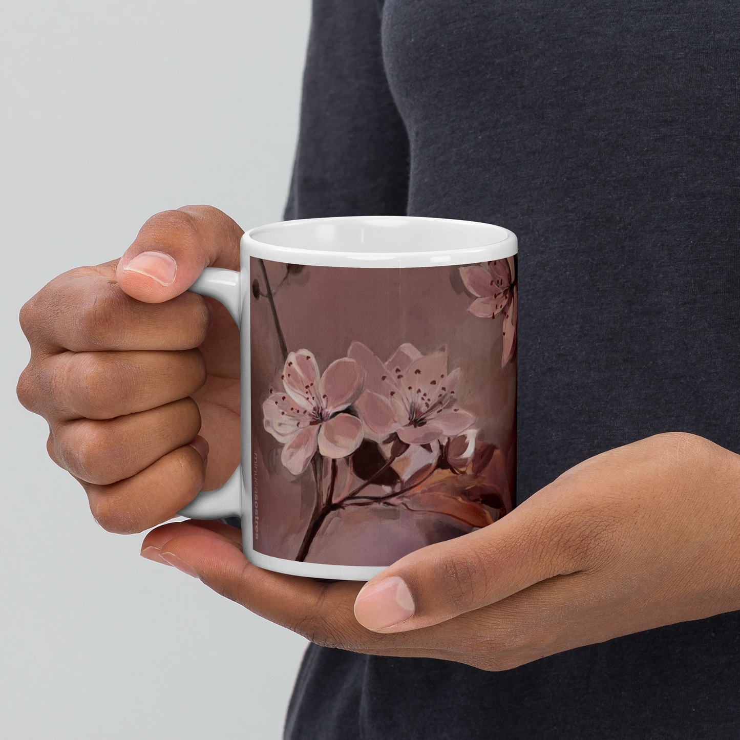 White glossy mug I Rozy Haze