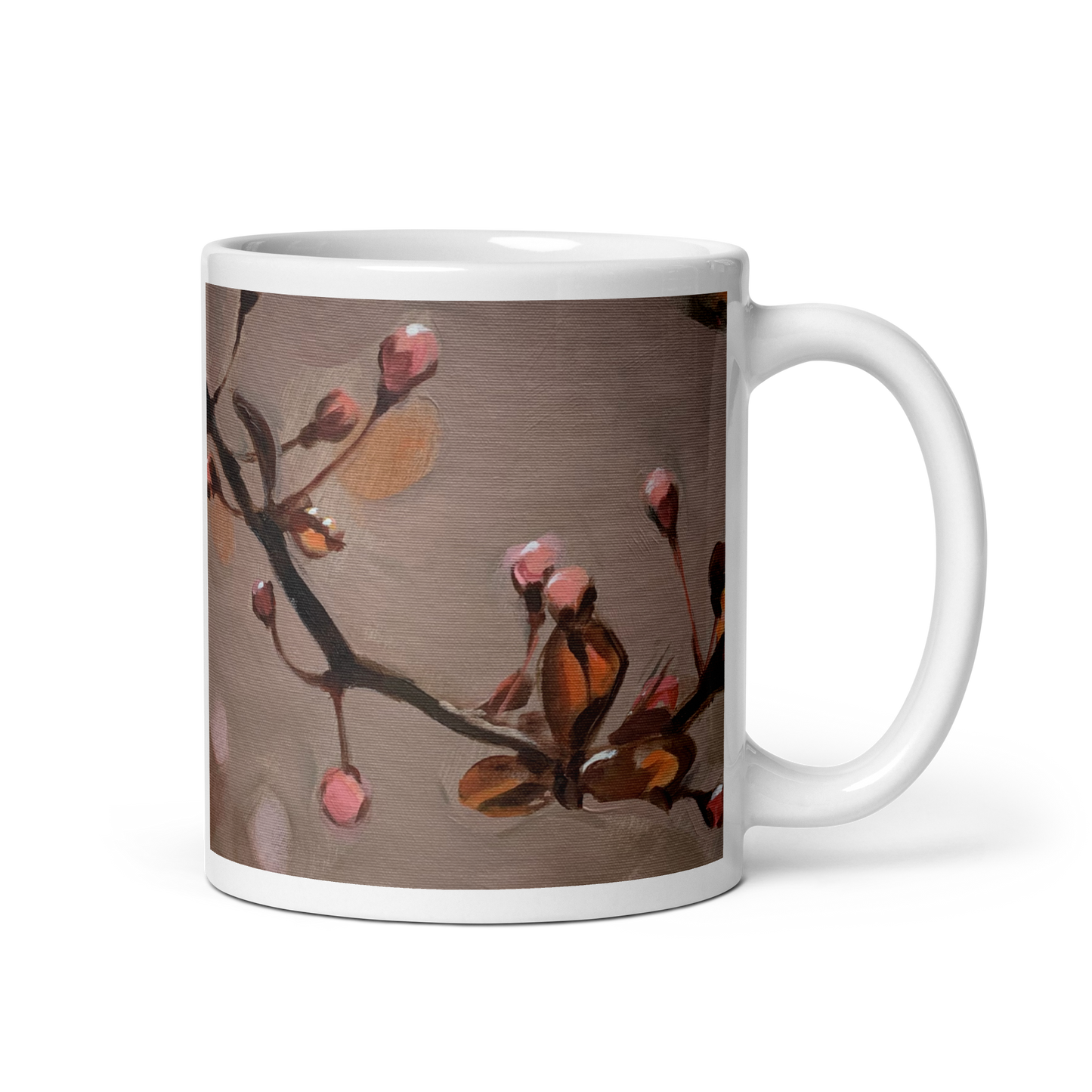 White glossy mug I Silent Awakening