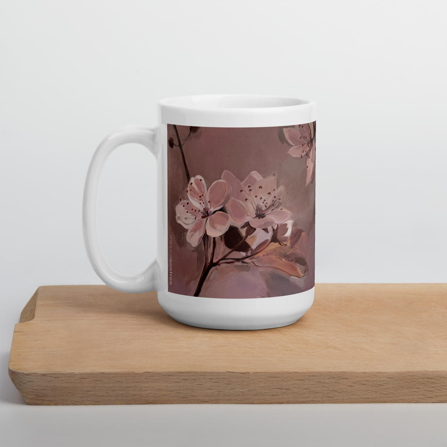 White glossy mug I Rozy Haze