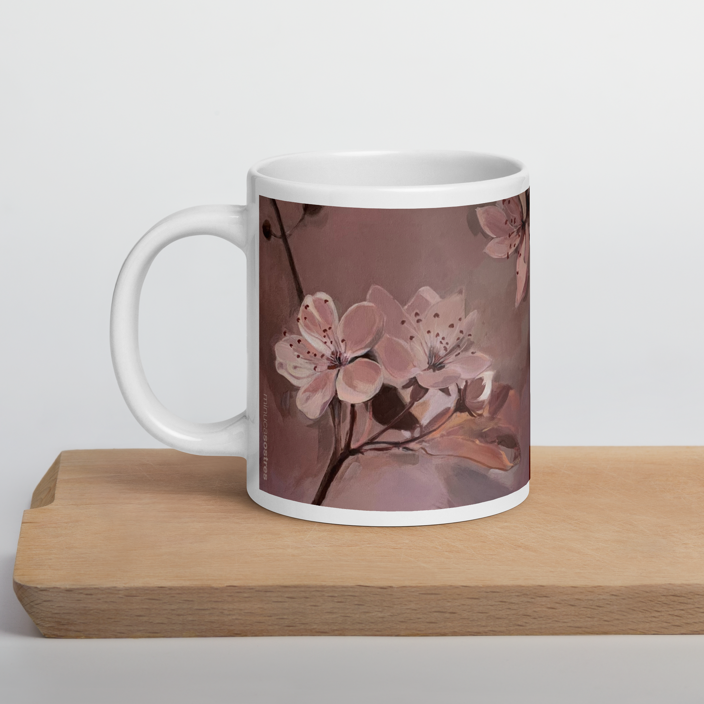 White glossy mug I Rozy Haze