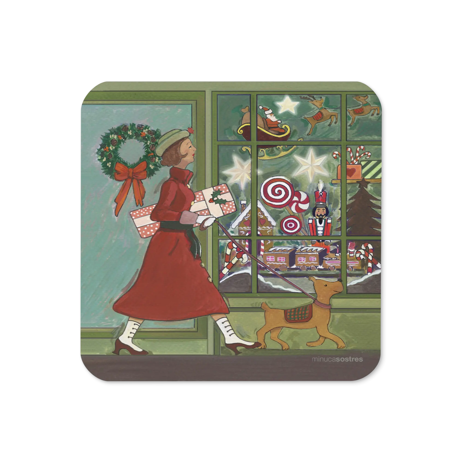 Cork-back coaster | Christmas Shop Minuca Sostres