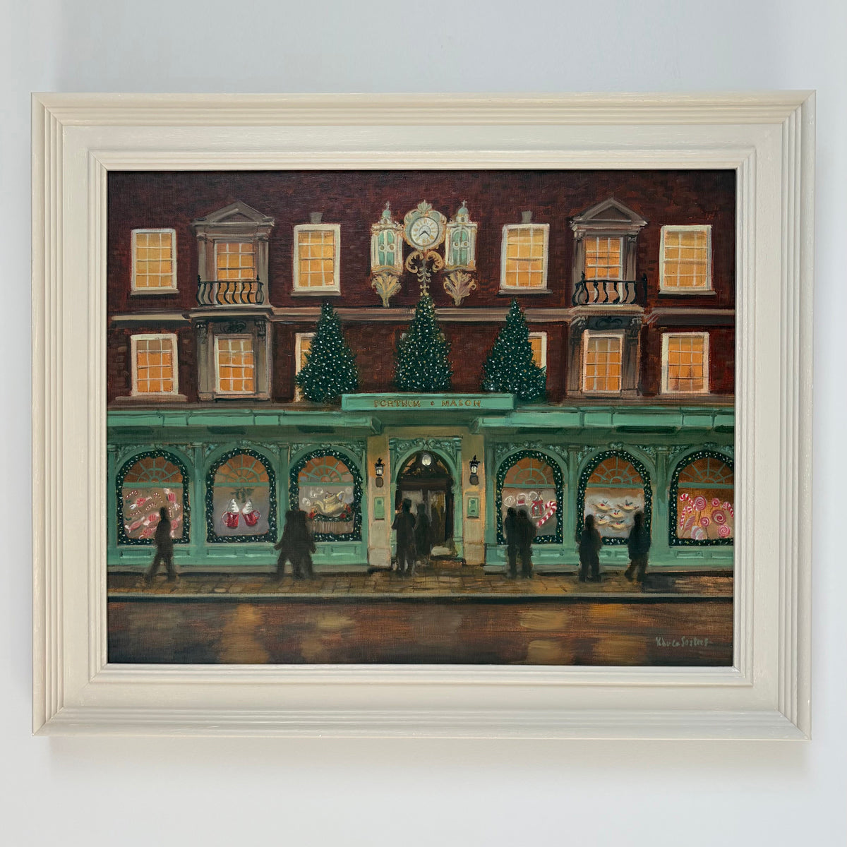 Fortnum & Mason en Navidad | Óleo original