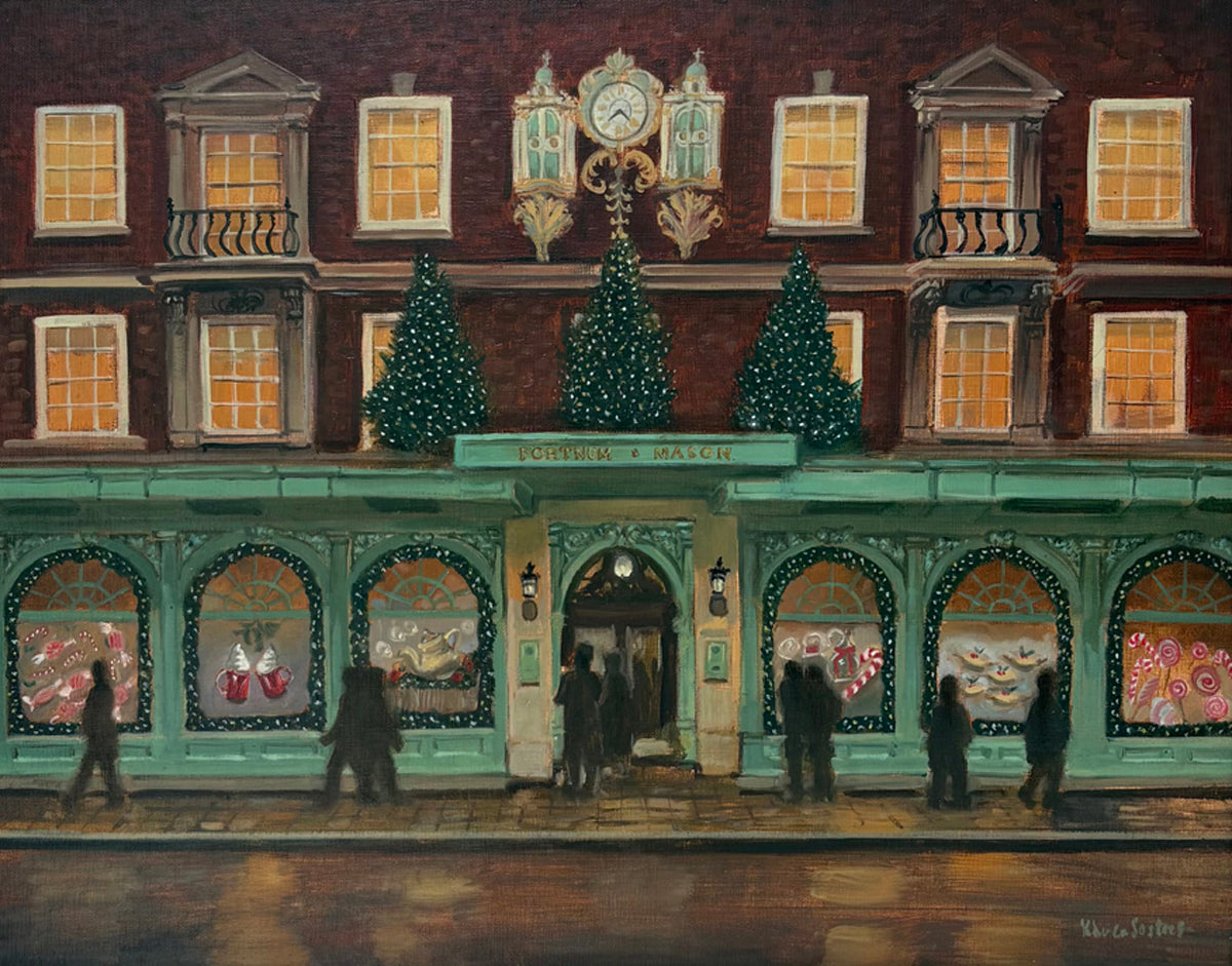 Fortnum & Mason en Navidad | Óleo original