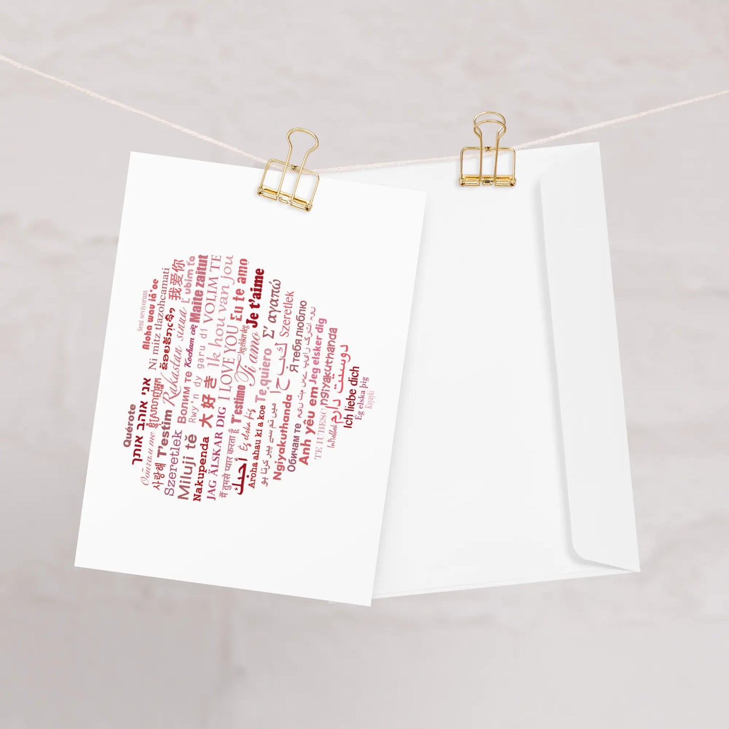 Greeting card I Universal Heart Minuca Sostres