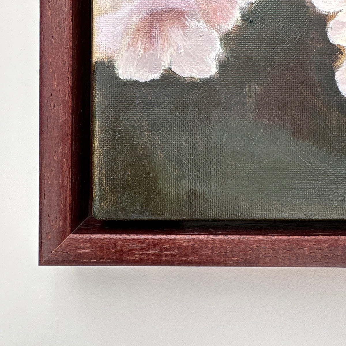 Cherry blossom artwork detail soft pastel tones