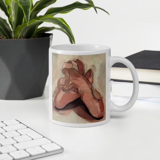 White glossy mug Minuca Sostres