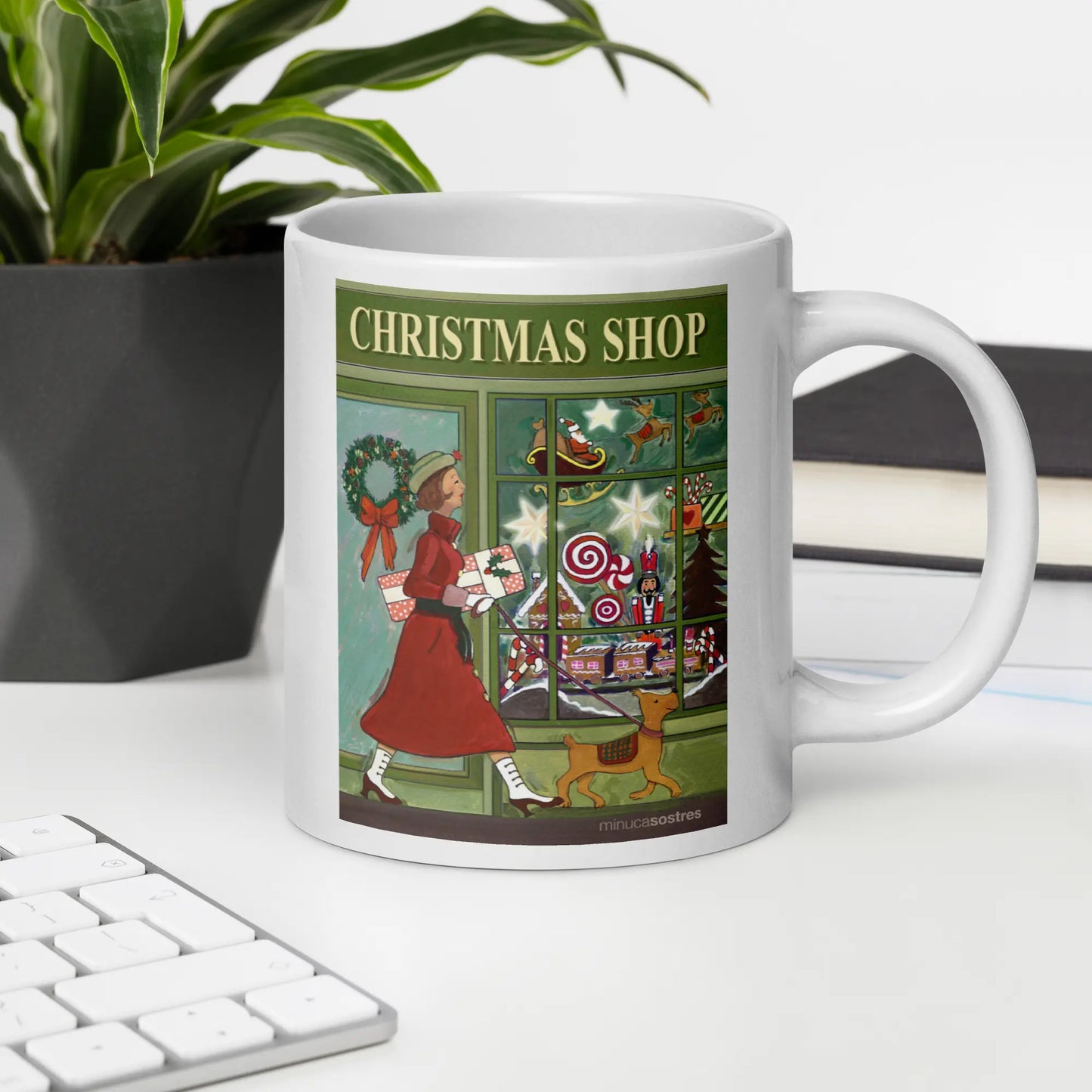 White glossy mug | Christmas Shop Minuca Sostres