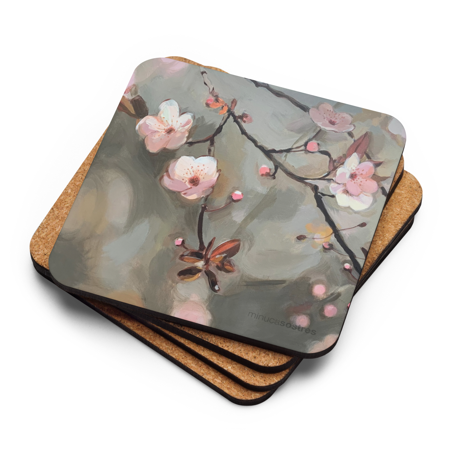 Posagot amb base de suro  I Ephemeral Blossoms