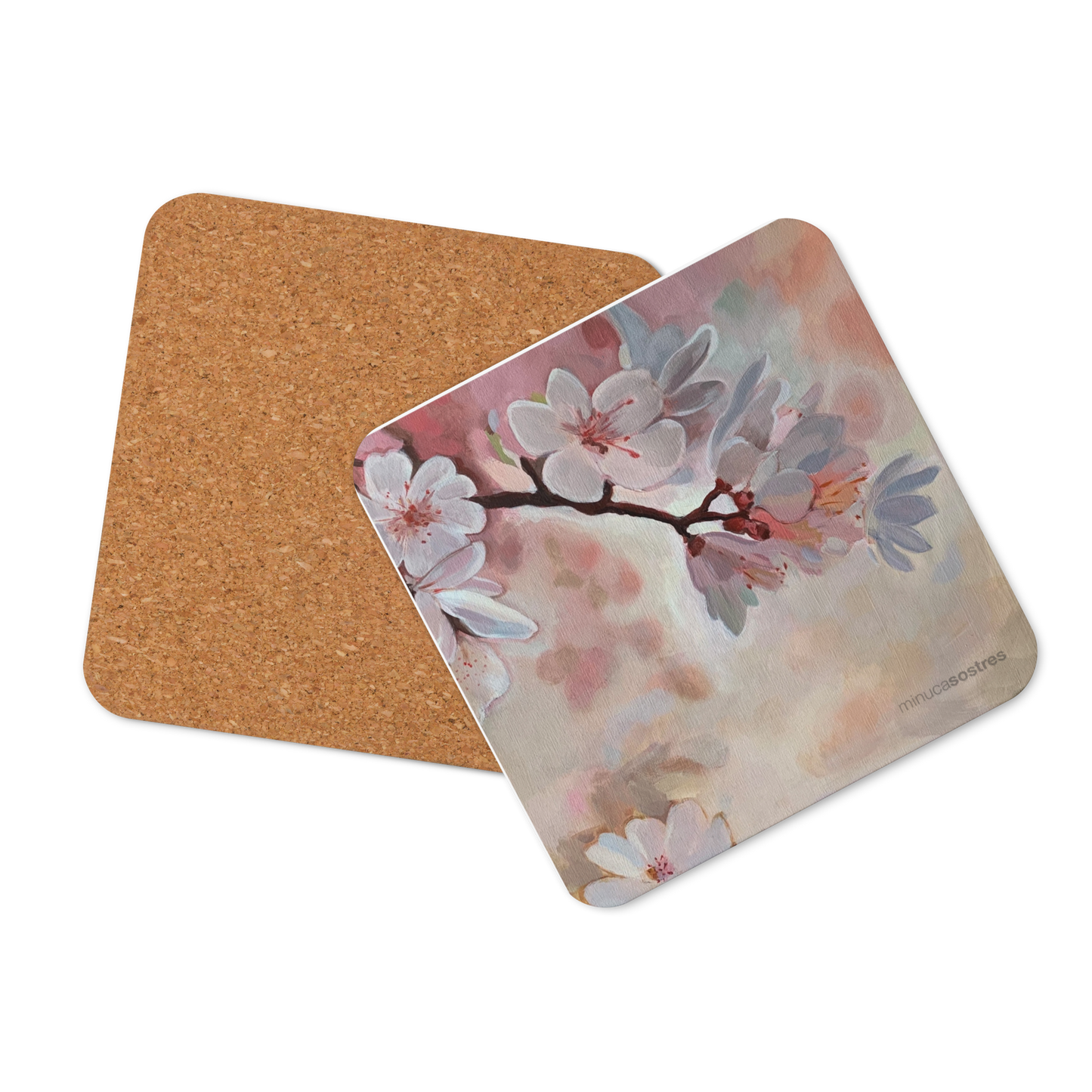 Posavasos amb base de suro I Spring Whispers
